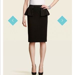 Etcetera Anise peplum pencil skirt